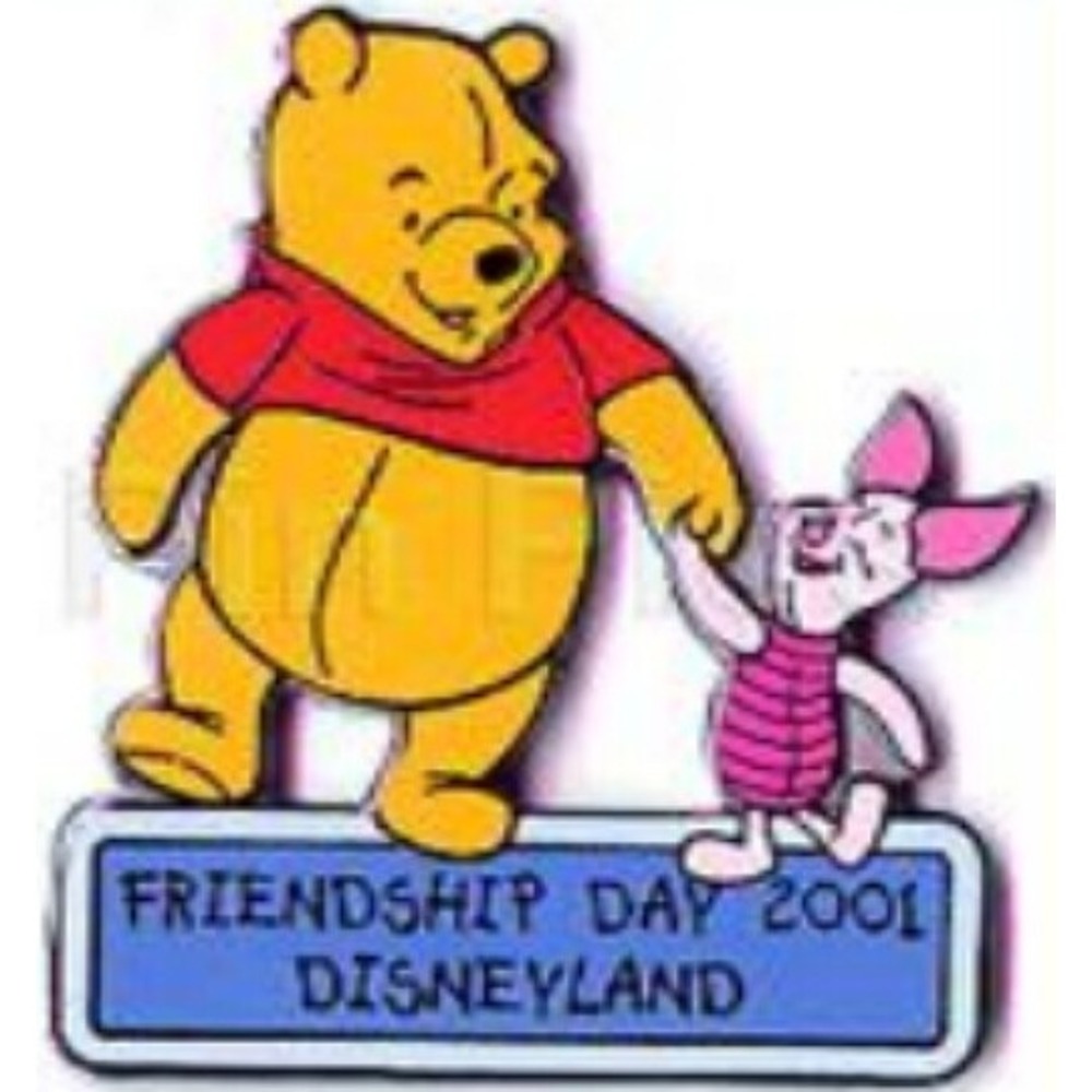 Vintage Disney Pin Winnie the Pooh Piglet Disneyland LE 3600